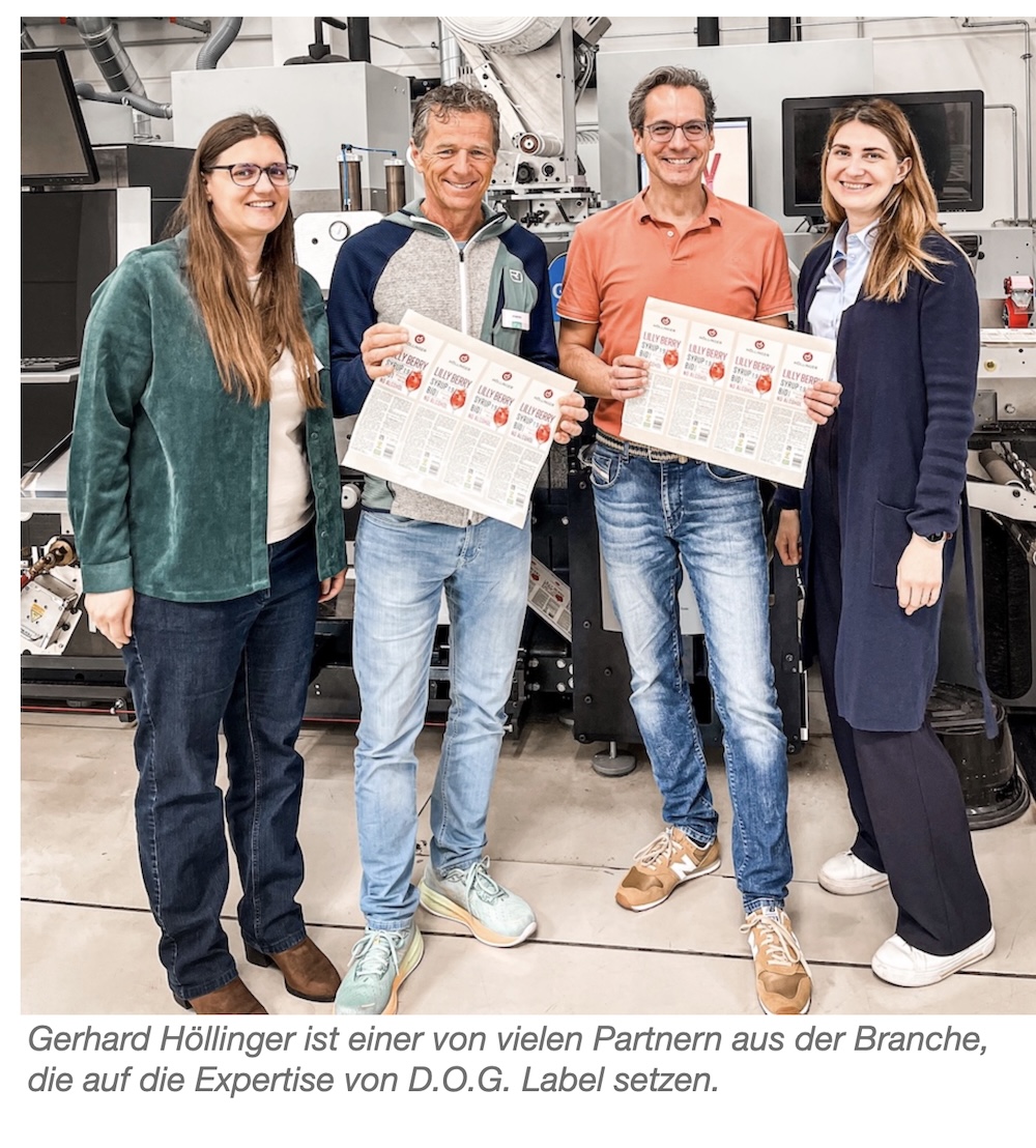 Gerhard Höllinger ist einer von vielen Partnern, die auf die Expertise von D.O.G. Label setzen.