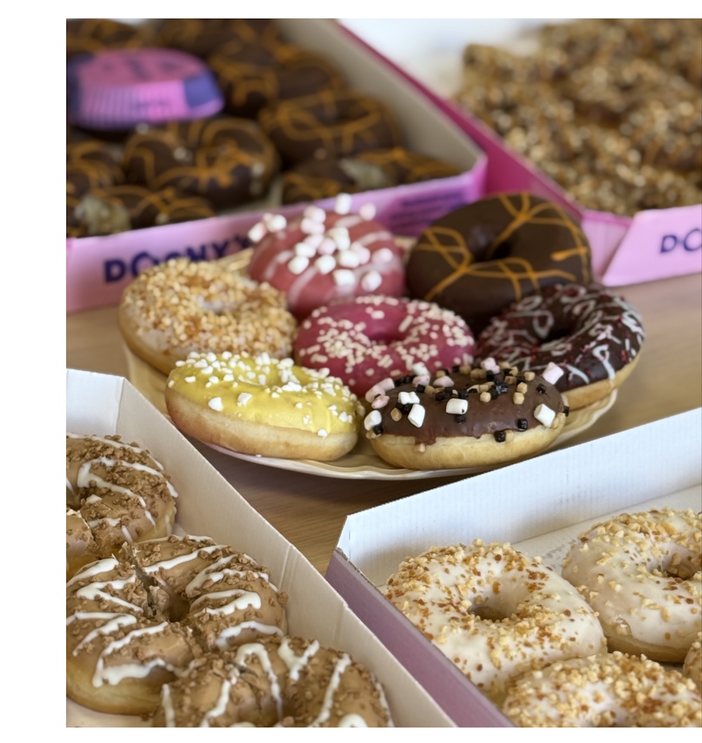 Bunte Donut-Vielfalt