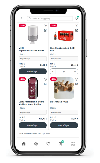 Sirvis ist ein zentraler Marktplatz, auf dem Gastronom:innen Produkte verschiedener Anbieter:innen vergleichen und direkt bestellen können.