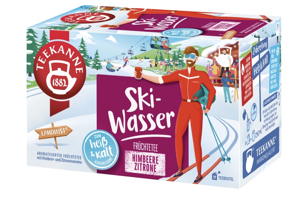 Teekanne Ski-Wasser