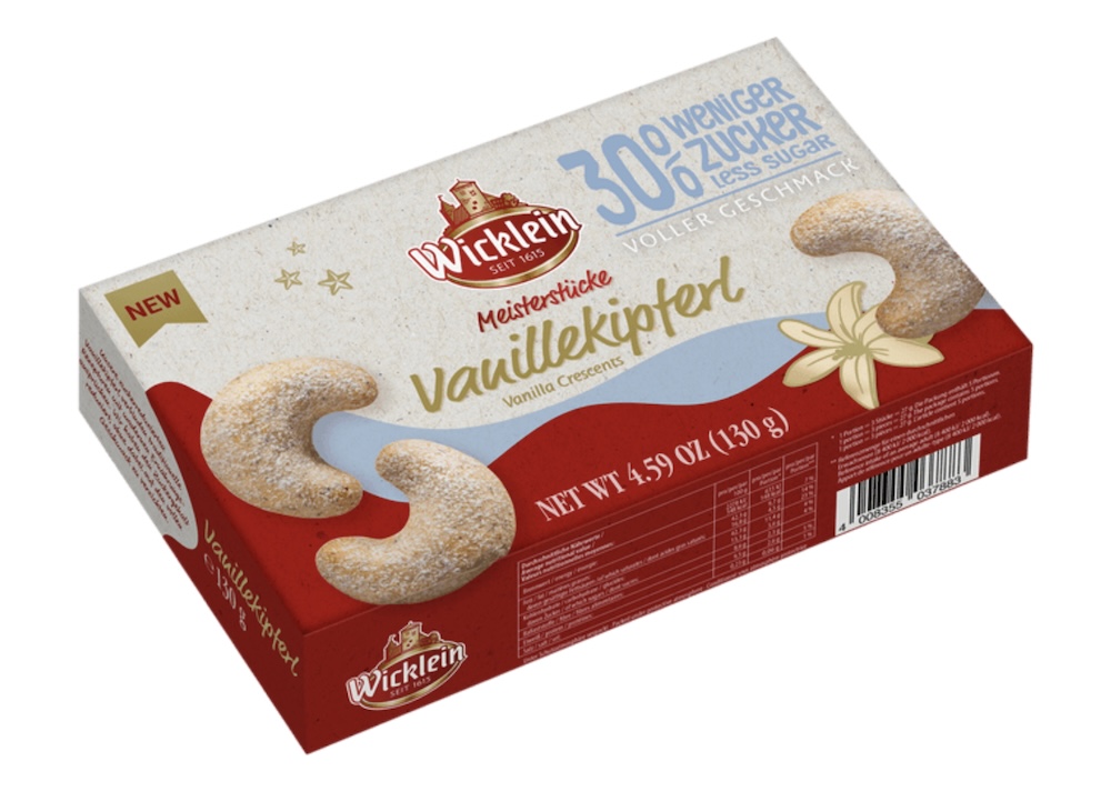 Wicklein Vanillekipferl 30% weniger Zucker
