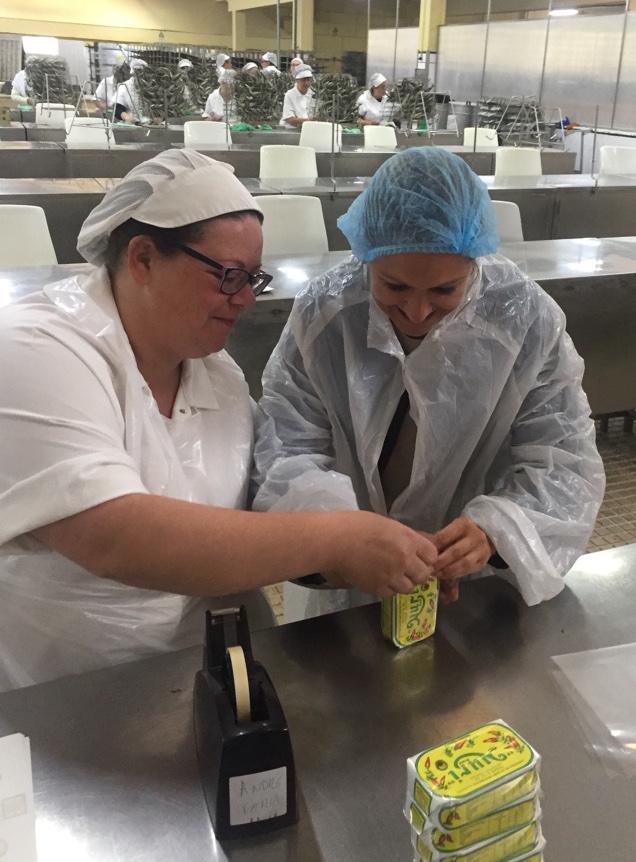 Wir haben uns selbst beim Verpacken versucht - gar nicht so schlecht für das erste Mal.