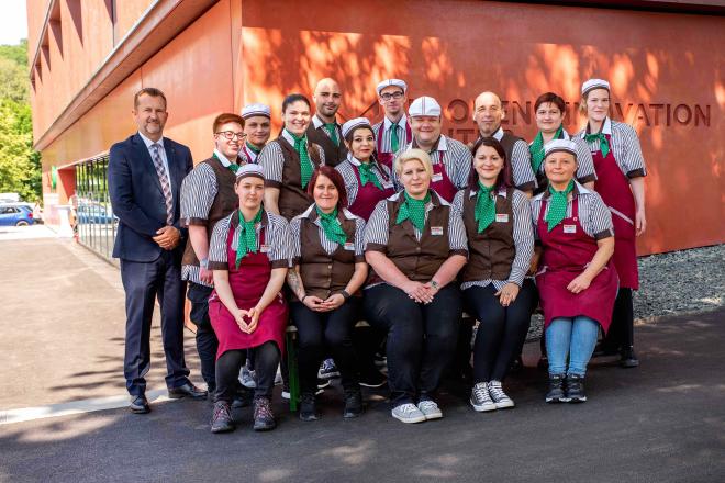 Das Team des Spar auf der Uni in Linz