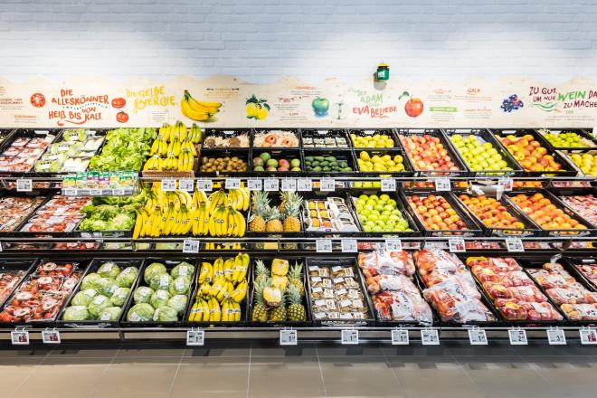 Obst und Gemüse bei Billa Wien Favoriten