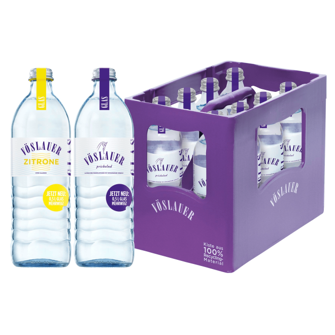 Vöslauer 0,5-l-Flasche in Glas Mehrweg