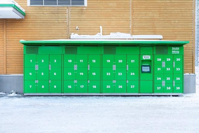 Eine Abholstation