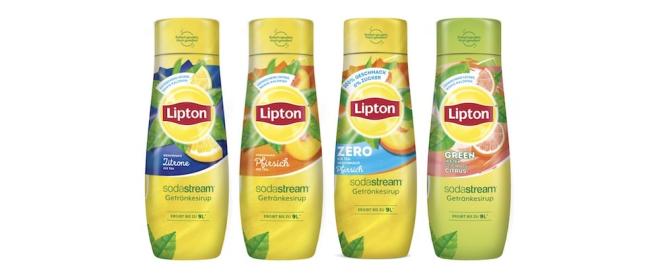 Lipton Eistee-Sirup in vier Sorten