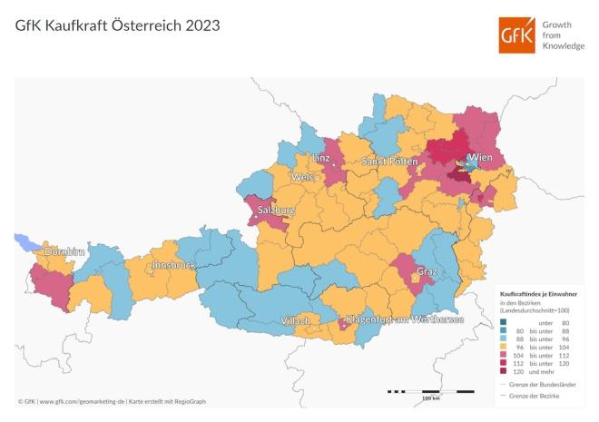 Kaufkraft in Österreich