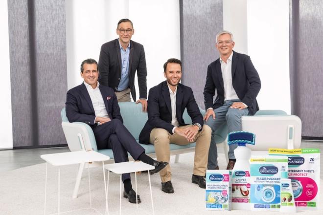 Management: Vlnr: Jan Zimpelmann CFO, Michael Klingel COO, Nils Beckmann CEO, Marco Buschmeier CMO