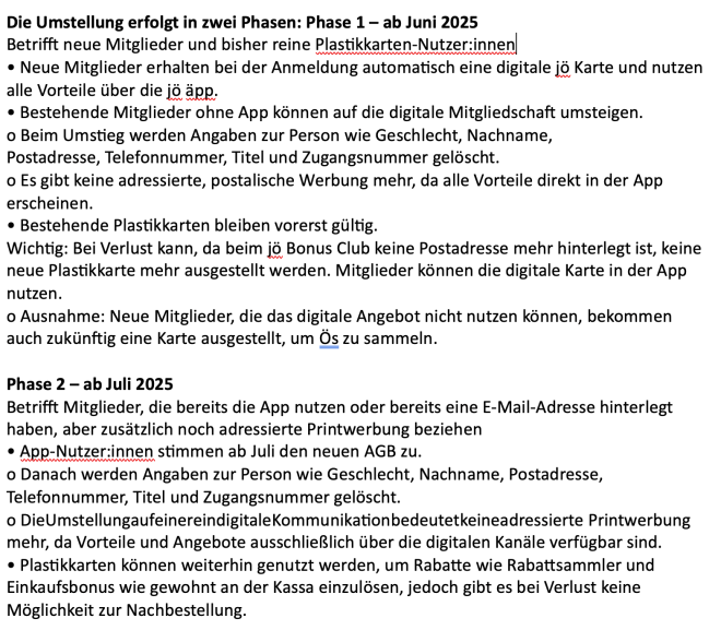 Umstieg jö APP