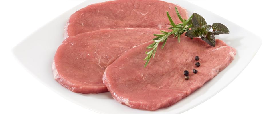 Minutensteak Rind von Tann Schaut drauf