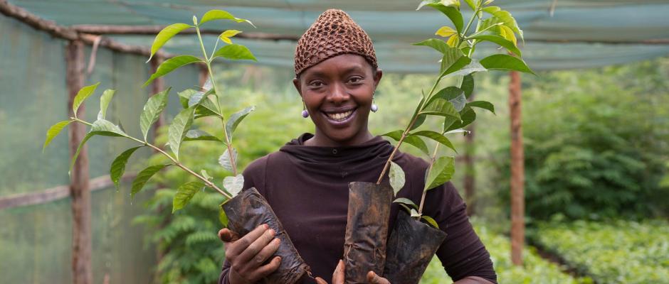 Nescafé Kaffeebäuerin aus Kenya