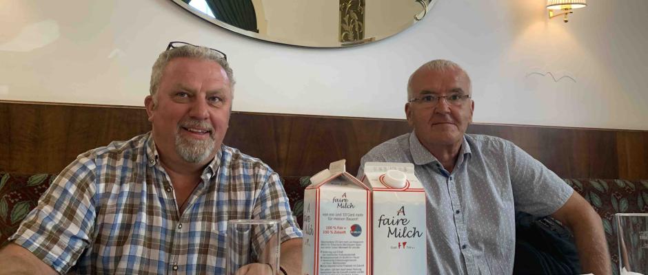 a faire Milch-Initiatoren Ewald Grünzweil und Ernst Halbmayr