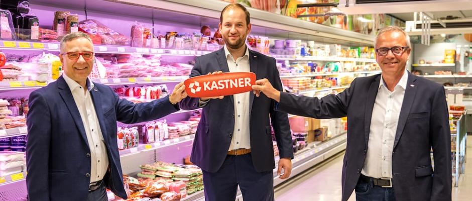 v.l.n.r. Geschäftsführender Gesellschafter KR Christof Kastner, Verkaufsleiter Kastner Gastrodienst Christoph Thaler und Bereichsleiter Kastner Abholmarkt und Gastrodienst Prok. Alfred Hackl freuen sich auf die Zusammenarbeit.