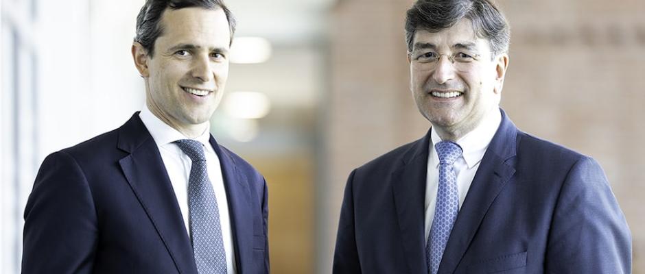 Carl Oetker (li.) und Dr. Albert Christmann