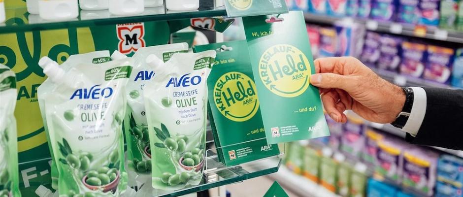 ARA und Müller rücken kreislauffähige Verpackungen in 104 österreichischen Müller-Filialen in den Fokus