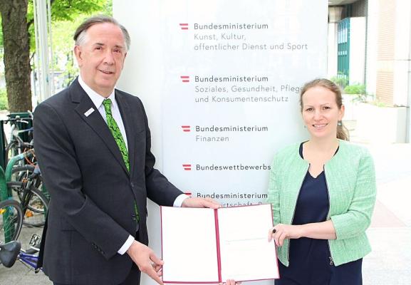 GD Dr. Theodor Thanner und GSL Dr. Natalie Harsdorf