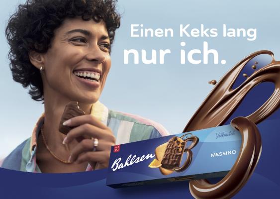 Mit dem Slogan „Einen Keks lang nur ich” stärkt Bahlsen seine Markenpositionierung.
