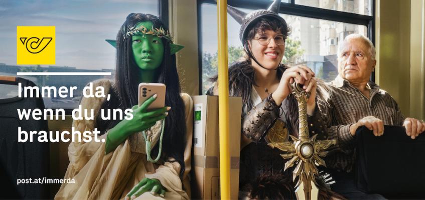 Haupt-Werbesujet der neuen Werbekampagne der Österreichischen Post: (Fotocredit: Österreichische Post AG)