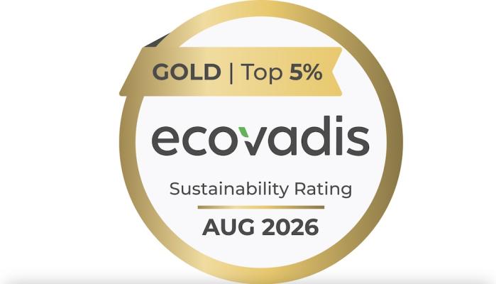 Manner wurde mir Ecovadis Gold ausgezeichnet