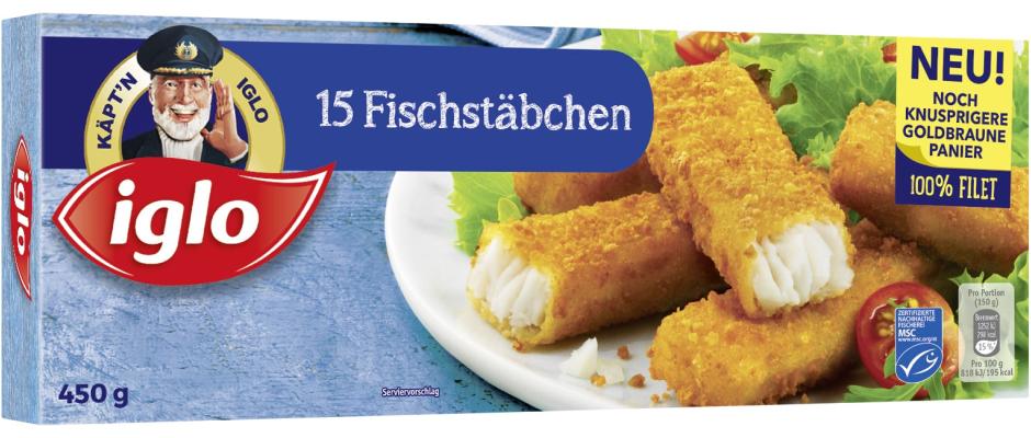 iglo 15 Fischstäbchen Packung