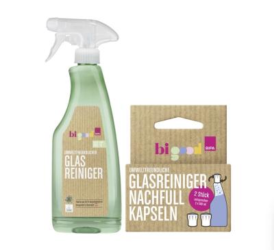 bi good Glas-Reiniger und Nachfüll-Kapseln
