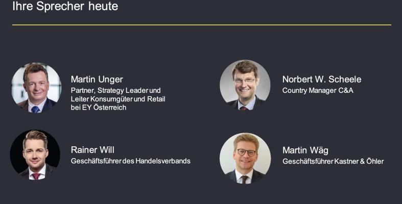 Statt eines klassischen Fotos der Pressekonferenz, sehen Sie hier die Teilnehmer der virtuellen PK.