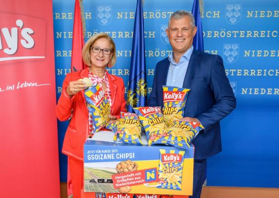 Zusammen mit dem Land Niederösterreich präsentiert Kelly eine NÖ-Sonderedition der klassischen „Kelly’s Chips“ – aus niederösterreichischen Erdäpfeln und ordentlich „gsoizn“.