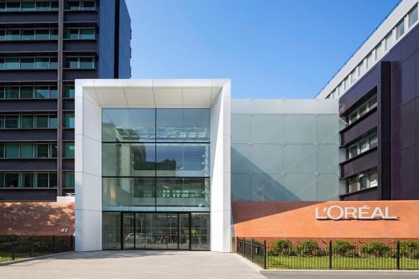 Das L'Oréal Hauptgebäude in Frankreich