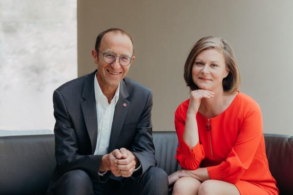 ÖFV-Präsident Andreas Haider und ÖFV-Generalsekretärin Barbara Steiner