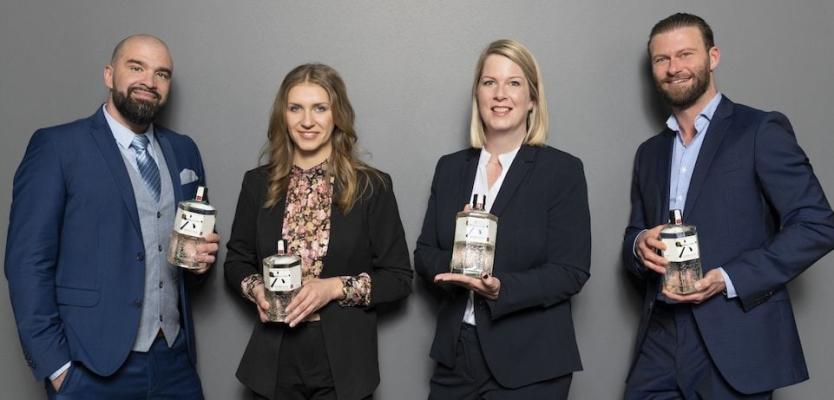 Neues Beam Suntory Team: Martin Fröhlich, Katharina Wlczek, Carmen Hosa, Matthias Neubrunner (v.l.)