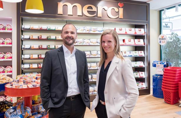 Storck Österreich-GF Mag. Ronald Münster und Marketingleiterin Mag. Lisa-Maria Ferstl 