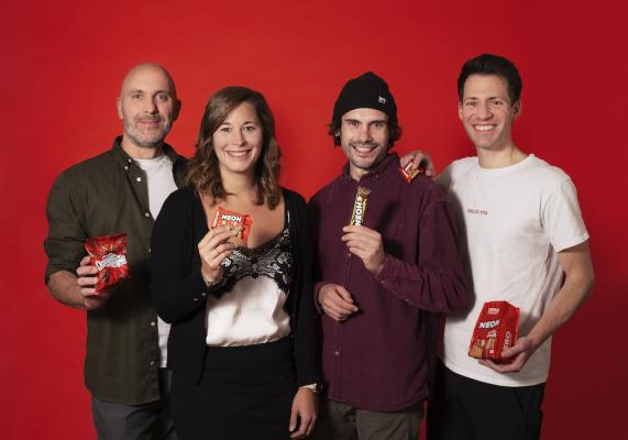 Vier Neuzugänge bei NEOH: v.l.n.r.: Thomas Hofmann, Lisa Krapinger-Rüther, Lukas Dürnegger, Florian Metzler. 