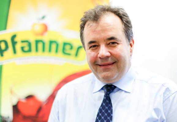 Peter Pfanner, geschäftsführender Gesellschafter der Hermann Pfanner Getränke GmbH