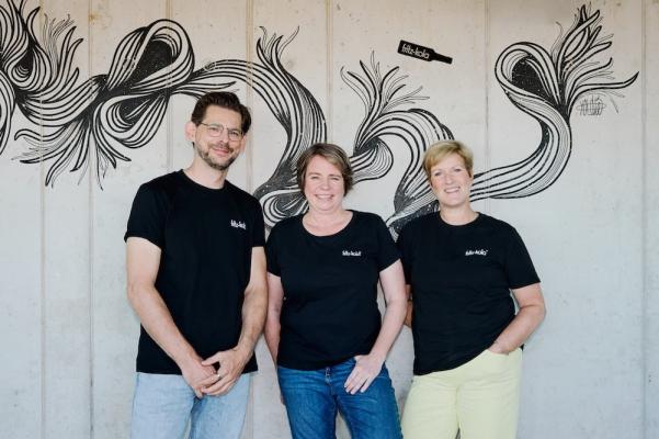 Fritz-kola: vlnr Klaus Schmäing, Katrin Schilz, Silke Grell