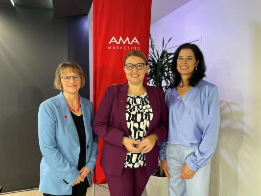 Expertinnen bei der AMA Marketing: Micaela Schantl, Christina Mutenthaler-Sipek, Barbara Köcher-Schulz.