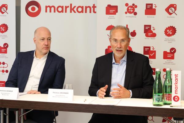 Markant AG Geschäftsführer Dominik Scheid (li.) und Markant Österreich Geschäftsführer Thomas Zechner
