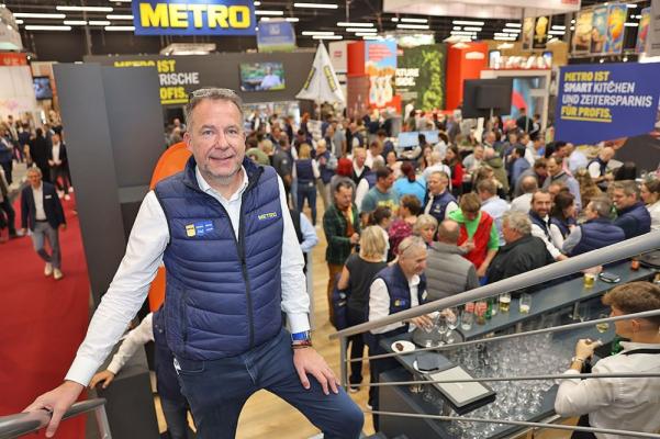 Der gebürtige Franzose Thierry Guillon-Verne (hier auf der „Alles für den Gast“-Messe) leitet seit Februar 2024 Metro Österreich.