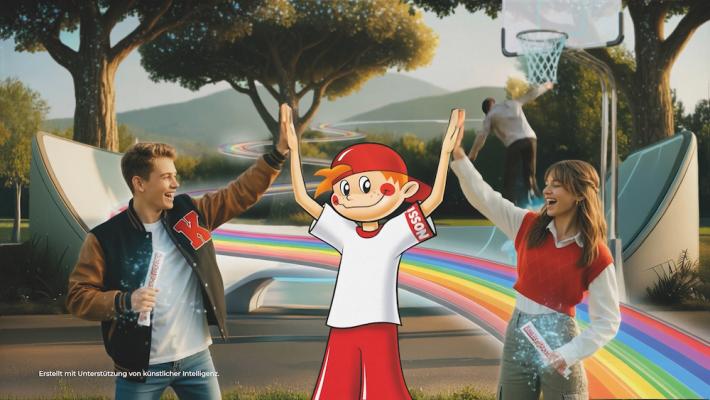 Knabbernossi präsentiert erstmals einen 100% KI-generierten Spot.
