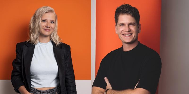 Melanie Schomann, Marketingleitung  OBI Österreich und Dominik Hackl Head of Creative International OBI Group 