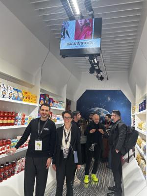 IMOON auf der Euroshop: DACH-Manager Michele Masaracchio und Kommunikation-Verantwortliche Beatrice Cevolani