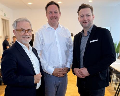 Martin Kowatsch, Thomas Lendl, Rainer Will im Handelsverband