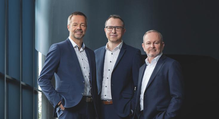 Knapp-Vorstandsteam (v.l.n.r.): Knapp-COO Franz Mathi, Knapp-CFO Christian Grabner, Knapp-CEO Gerald Hofer