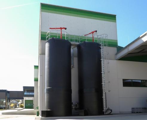 Im Rahmen des Projekts Bio Substrat werden bei efko organische Reststoffe aus der Produktion zu erneuerbarer Energie weiterverwertet.