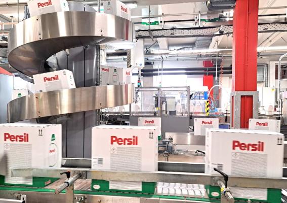 Die Persil-Abfüllanlage in Wien